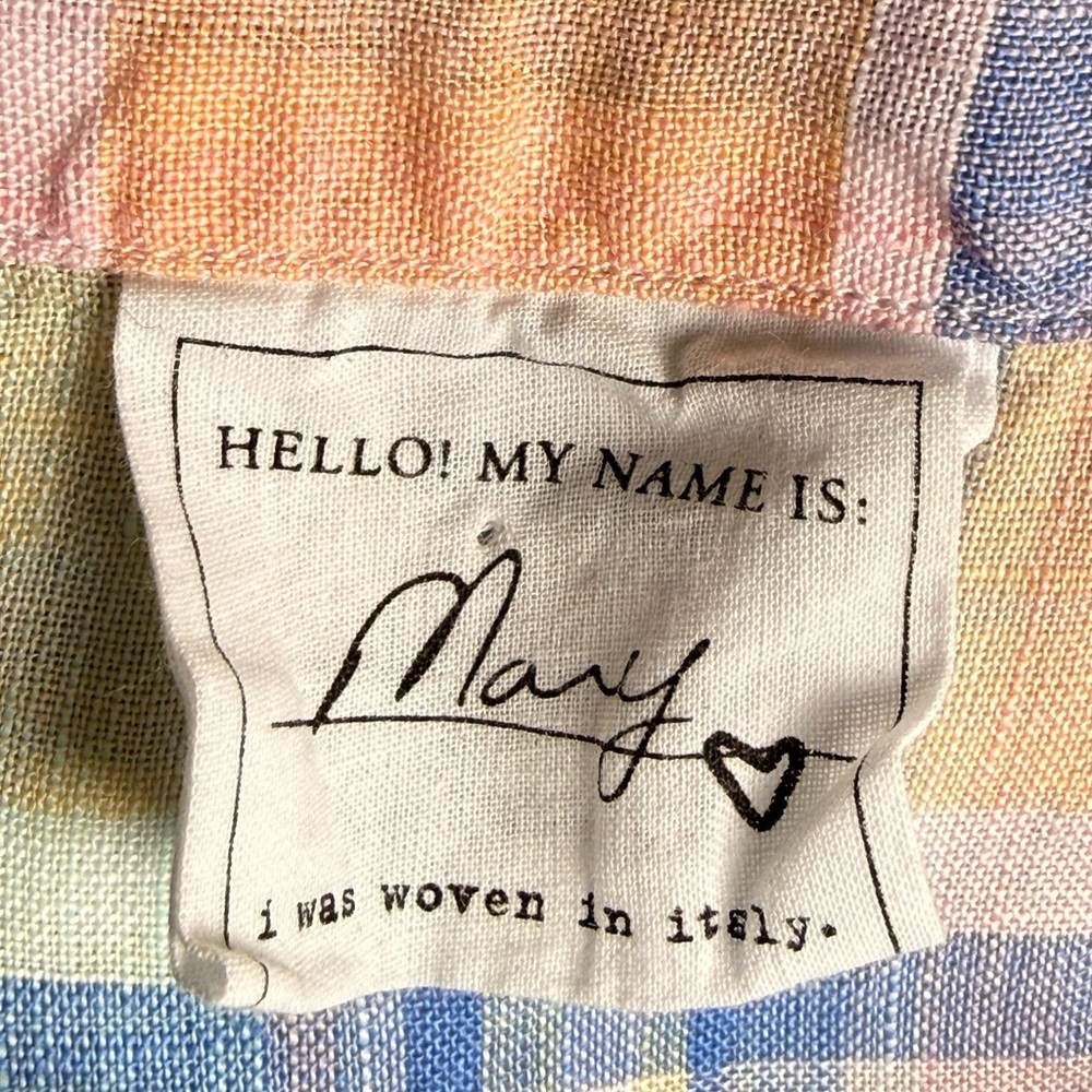 Frank & Eileen Mary Linen Plaid Shirt Dress Multi Color Plaid, size Large - Picture 10 of 13